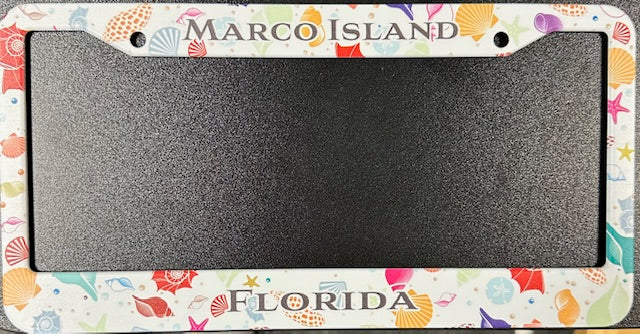 Shell-Thangs Marco Island License Plate Frame