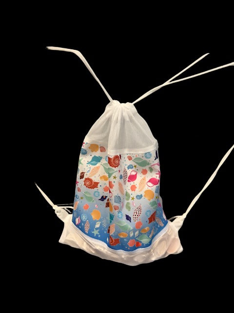 Shell-Thangs Drawstring Backpack Bag